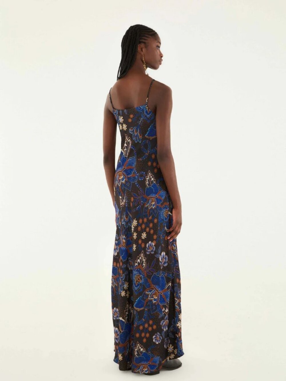 NWT L FARM Rio Snakes Bouquet Maxi Slip Dress - Picture 3 of 12